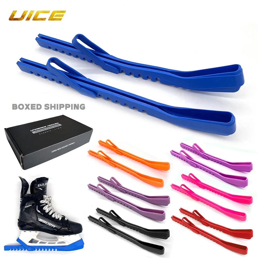 Ice Skating Figure Skate Blade Cover 1 Pair Skate Hockey Skates Adjustable Protective Prevent Puncture Scalable Blade Sleeve