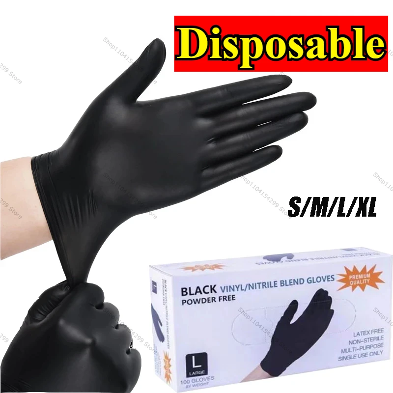 Disposable Gloves Dog Wash Cleaning Food Working Latex Nitrile Waterproof Dish Washing Kitchen Household Gloves