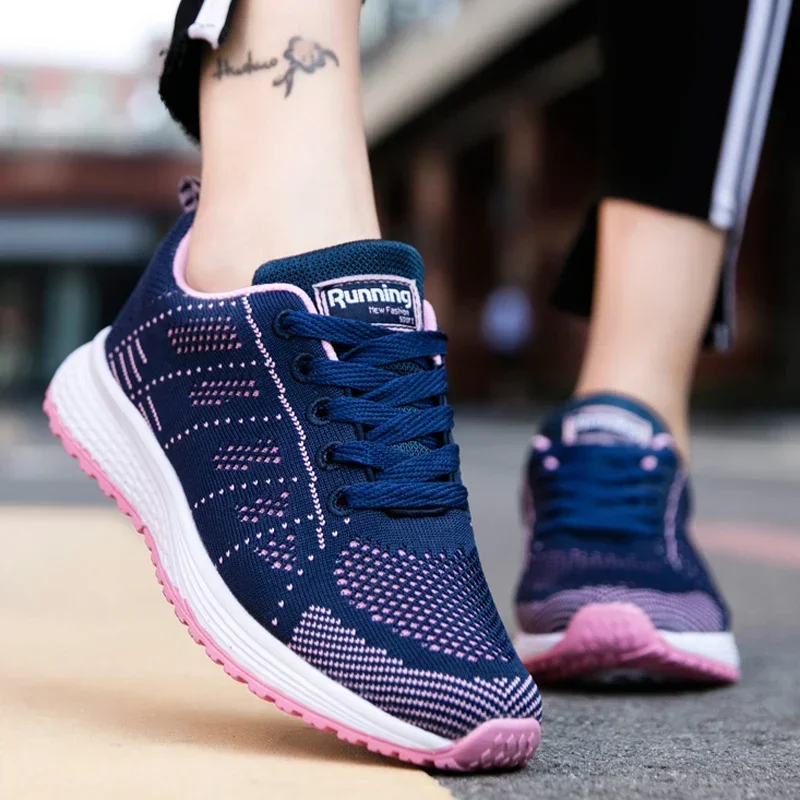 Womens Sneakers Fashion Lightweight Comfortable Mesh Breathable Sneakers Couple Sports Shoes Outdoor Tennis Shoes for Women