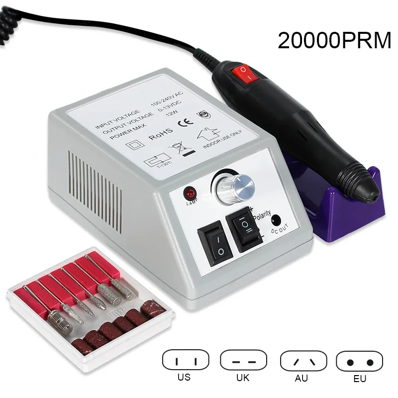 Manicure Set Nails Art Decoration Nail Drill Machine Acrylic Nail Kit Professional Nail Supplies Set Manicure Tool Kit 2