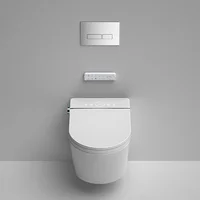 YYHC-Bathroom bidet foot sensor auto automatic flush intelligent wc complete set wall hung smart toilet with tank smart hanging 2