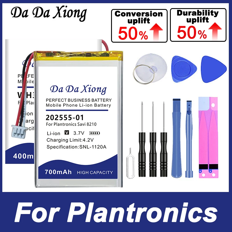 Ahb403029 Wh300 Pa-Pl003 Batteria Per Plantronics Savi Voyager Focus Legend K100 Cs50 Cs55 5200 8210 B825 Cs70N Awh75N Cs70 Wh300