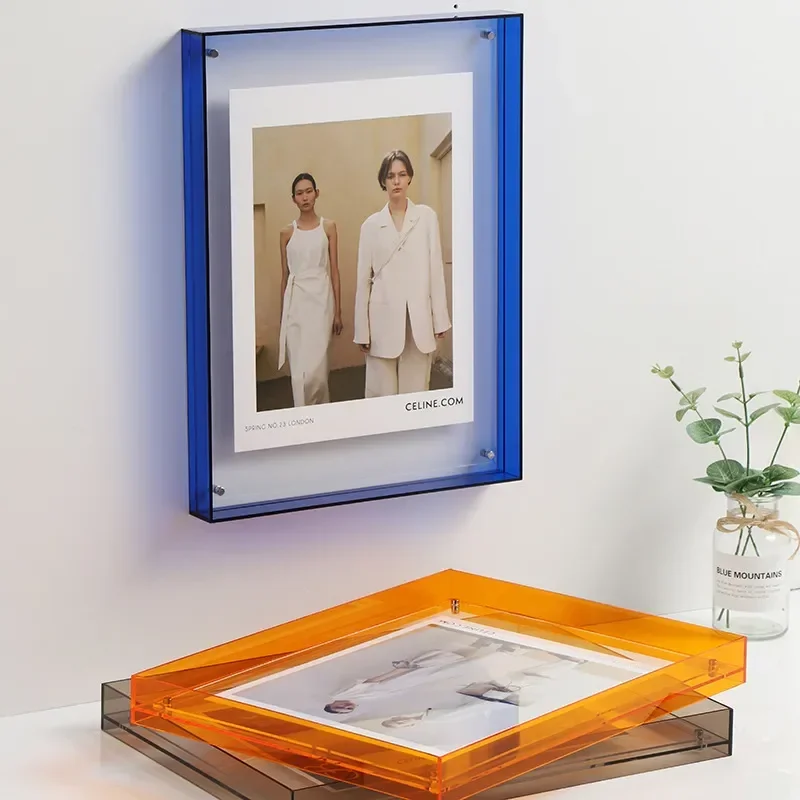 Acrylic Picture Frame Wall Hanging Table Setting Wedding Photos DIY Posters Painting Hall Bedroom Wall Decoration Poster Frame