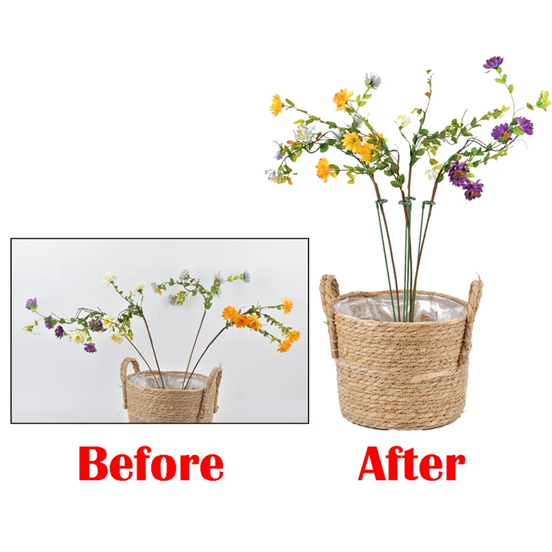 5pcs Plastic Plant Stand Rack Flower Support Pile Greenhouse Arrangement Fixed Rod Indoor Plant Vegetable Holder Bracket