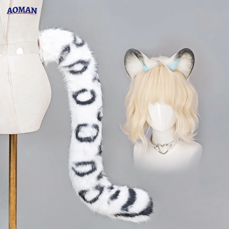 Diadema De Orejas De Leopardo Con Pegatinas Faciales – Pack De 2 Para Halloween, Carnaval Y Cosplay