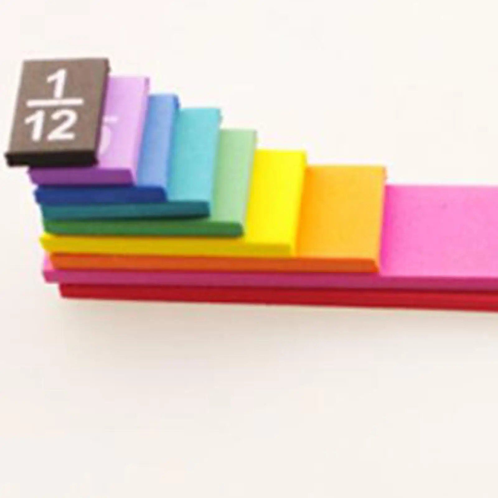 분수 큐브 블록 수학 큐브 다채로운 교구 수학 학습 세트 (홈스쿨 교실용)