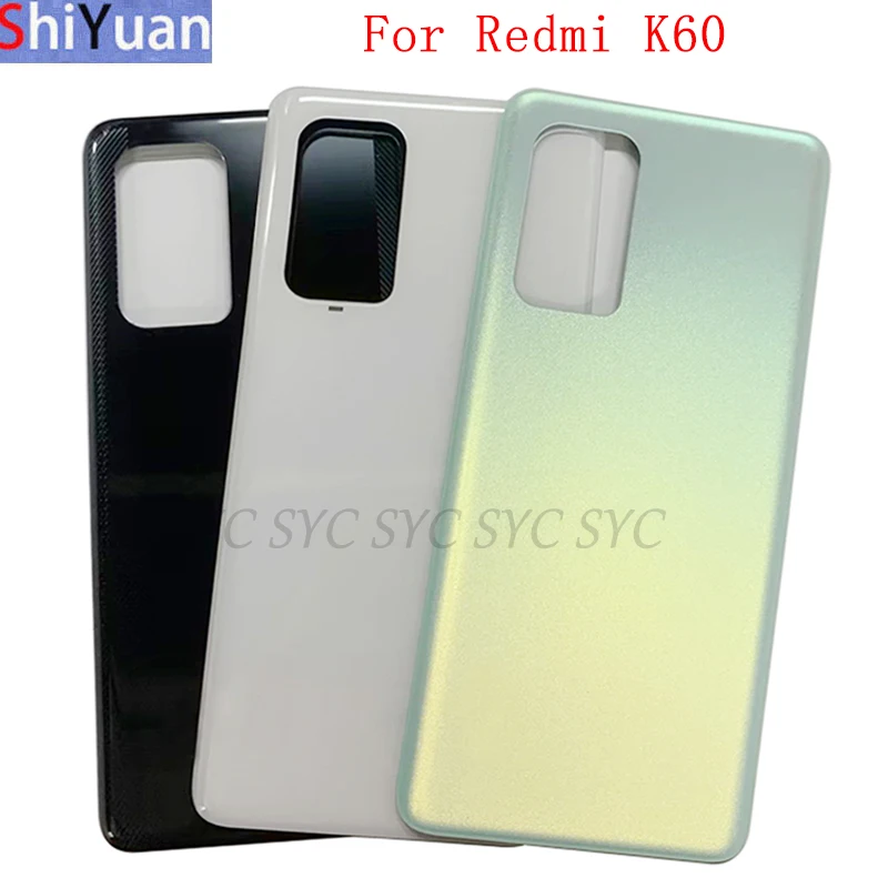 

Original Battery Cover Rear Door Housing Back Case For Xiaomi Redmi K60 Battery Cover with Logo Adhesive Sticker Repair Parts