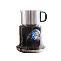 Electric Milk Frother 700ML 304 Stainless Steel Double Mixing Head Hot & Cold Temperature Adjustment Hot Milk Home Milk Frother 1