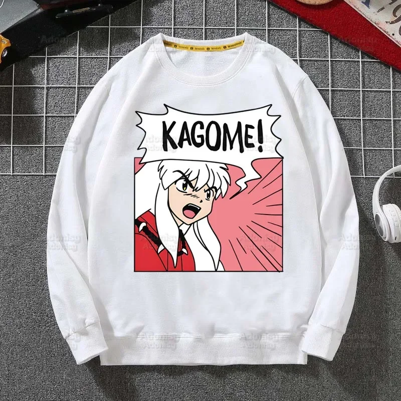 

Inuyasha Anime Hoodies Spring Autumn Male Casual Hoodies Kagome Higurashi Sweatshirts Men's Hoodies Sesshoumaru Sweatshirt Tops