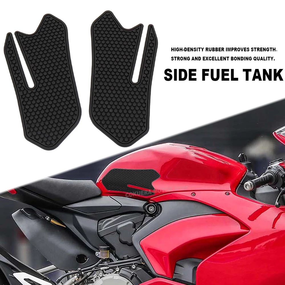 

Motorcycle Accessories Tank Pad Rubber Non-Slip Protector Sticker Side Traction Kneepad Decal For Ducati Panigale V2 2021