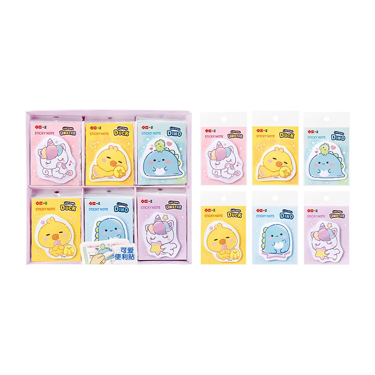 

30 pcs/lot Creative Unicorn Dinosaur Memo pad Sticky Notes Cute N Times Stationery Label Notepad Bookmark Post school supplies