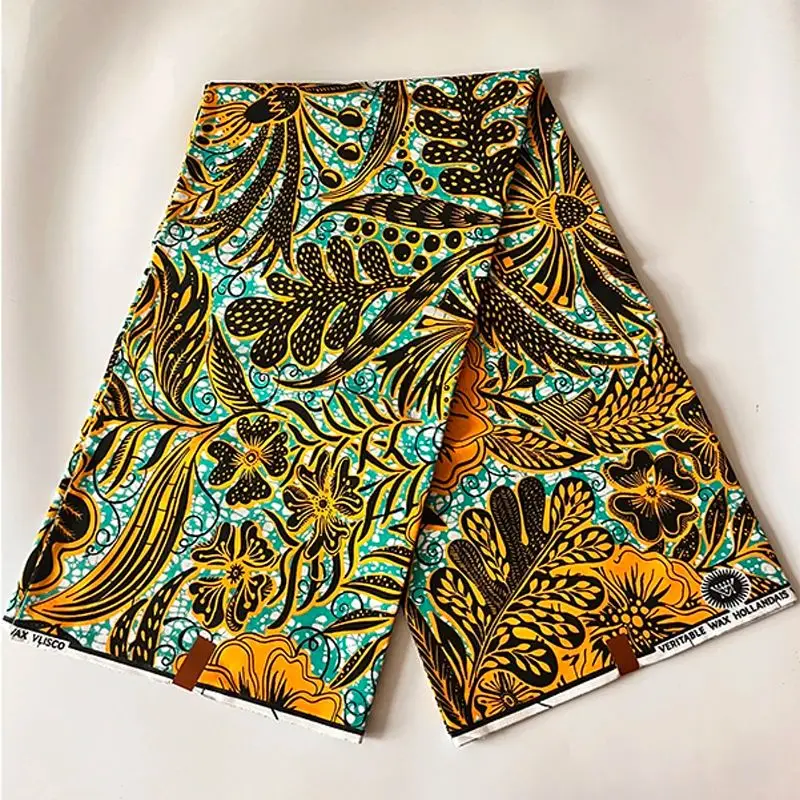 african ankara real wax block fabric african Fabric for dresses cotton fabric 6yards Ghana wax high quality