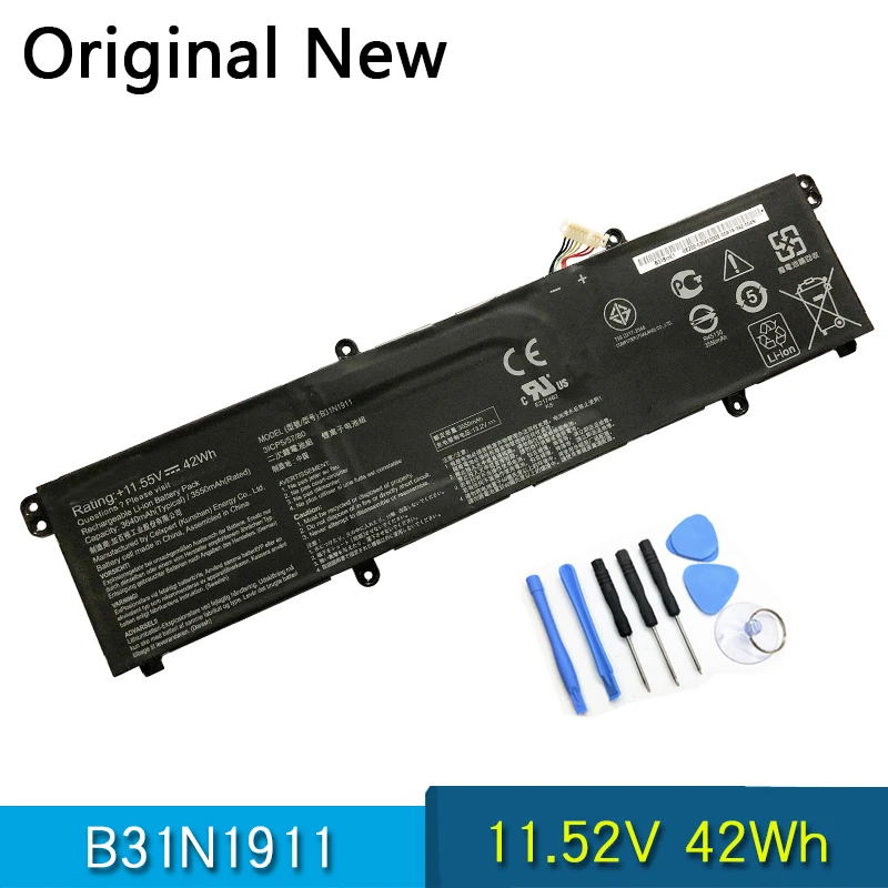 

NEW Original B31N1911 Laptop Battery For ASUS VivoBook Flip 14 TM420IA M413DA F413FFK433FA V4050FF V4050FA TP420IA C31N1911