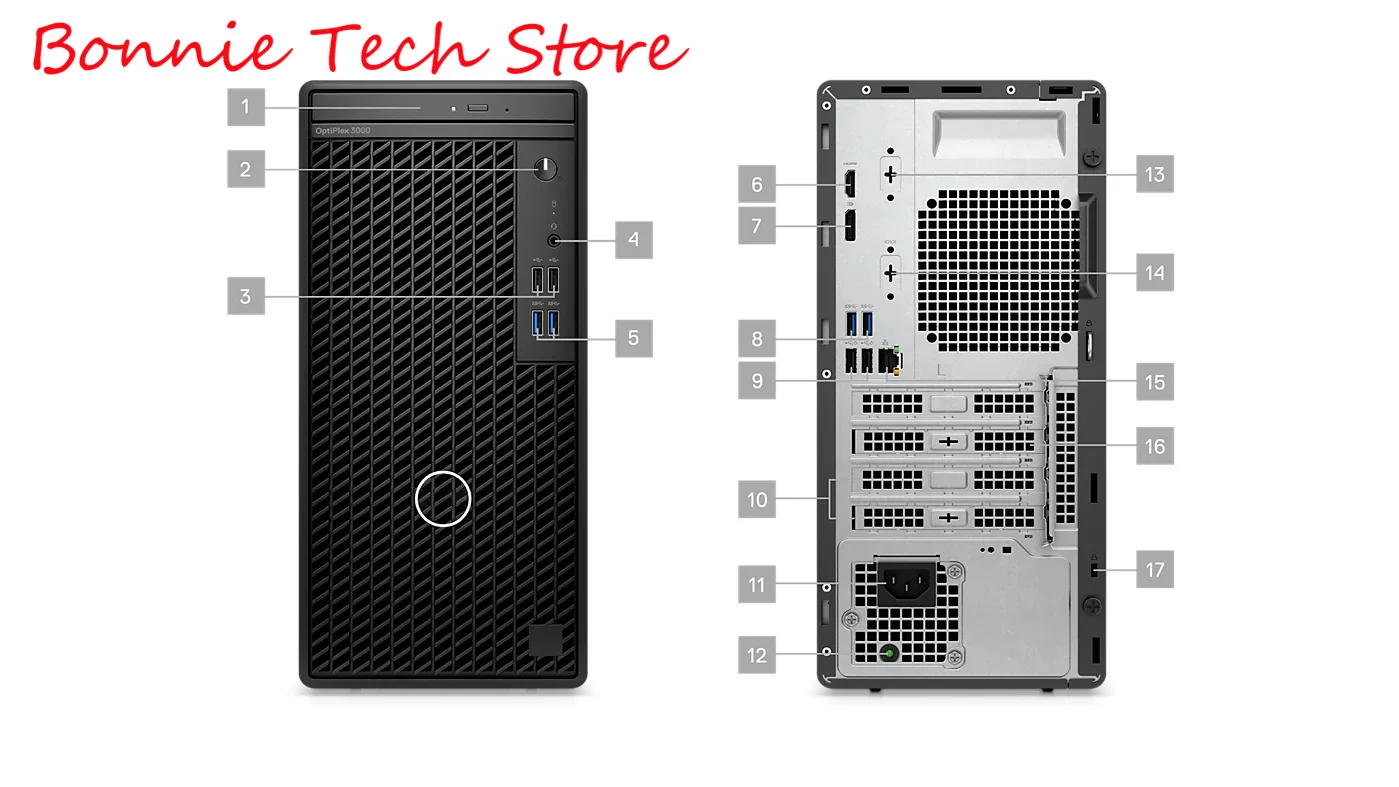 Pc Desktop Per Dell Optiplex 7010 Mt, I5-13500 ,16G Ram ,512G