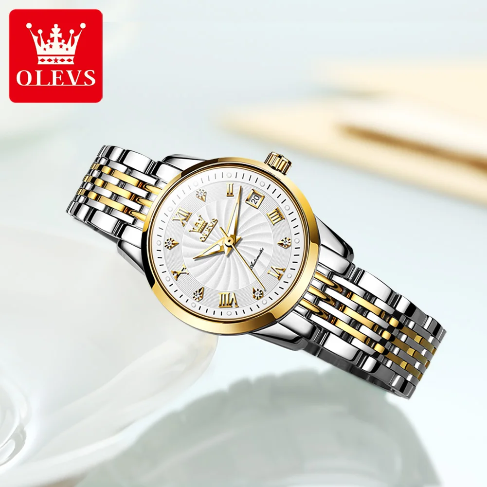 OLEVS Automatic Mechanical Watch for Women Luxury Top Brand