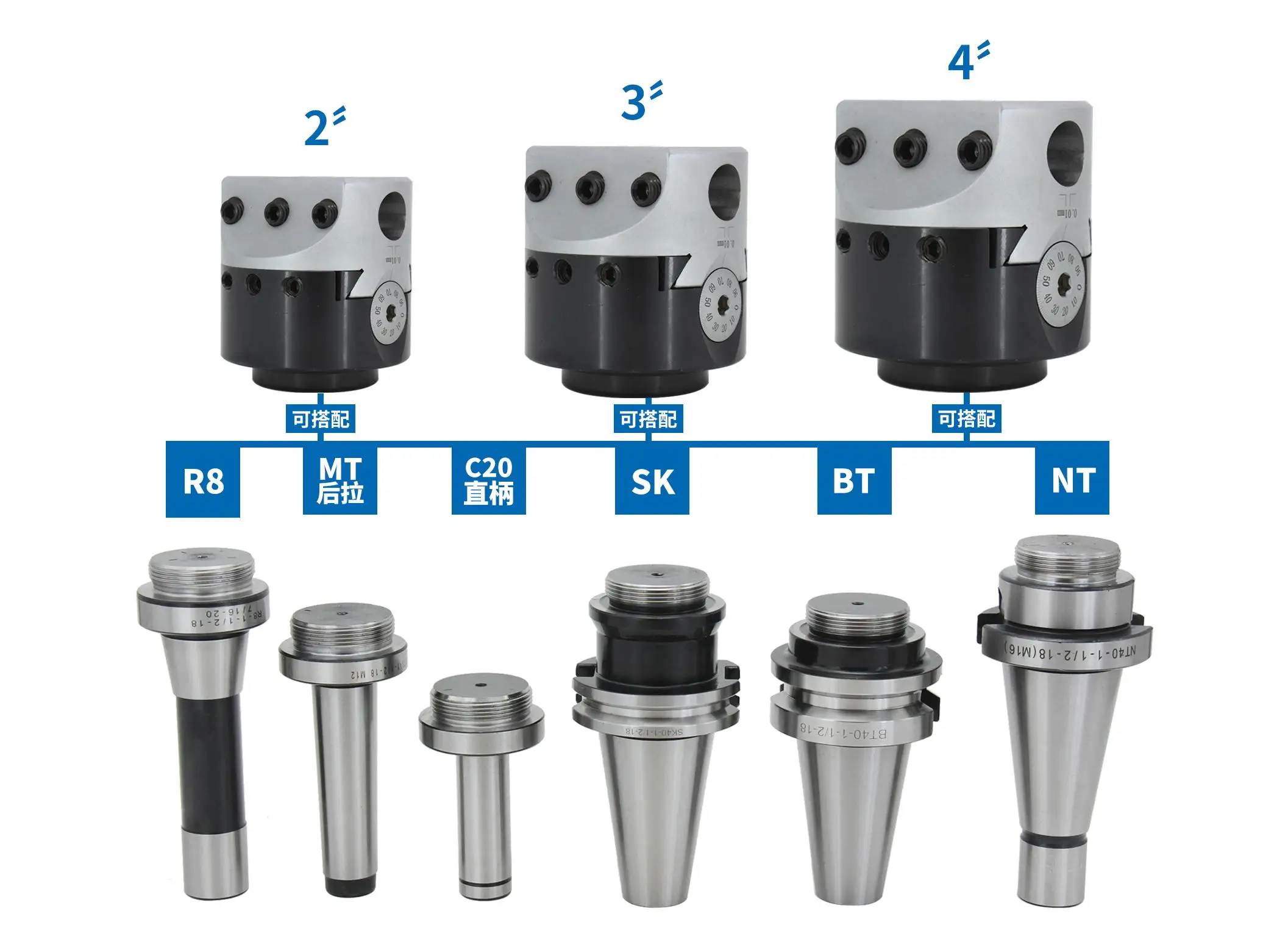 Ocut Boring Tools BT30 / BT40 Boring Holder F1 Type 6pcs for 12mm Shank Boring Cutter BT Machine Clamp Tool Holder with Insert - Boring Tools - 1