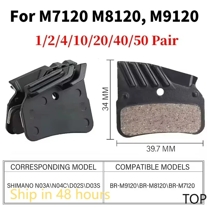 Pastiglie Freno A Disco In Resina Per Mountain Bike – 4 Pistoni – Compatibili Con Shimano M8120, M7120 E Saint – Modello H03A (1 Paio)