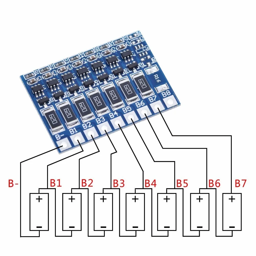 Advanced Li-Ion Battery Balancer Board with Full Charge Protection