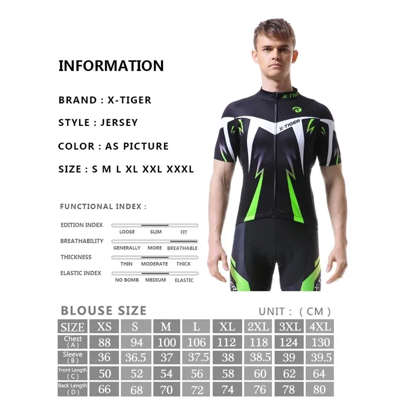 X-Tiger Pro maglie da Ciclismo Ropa Ciclismo abbigliamento da