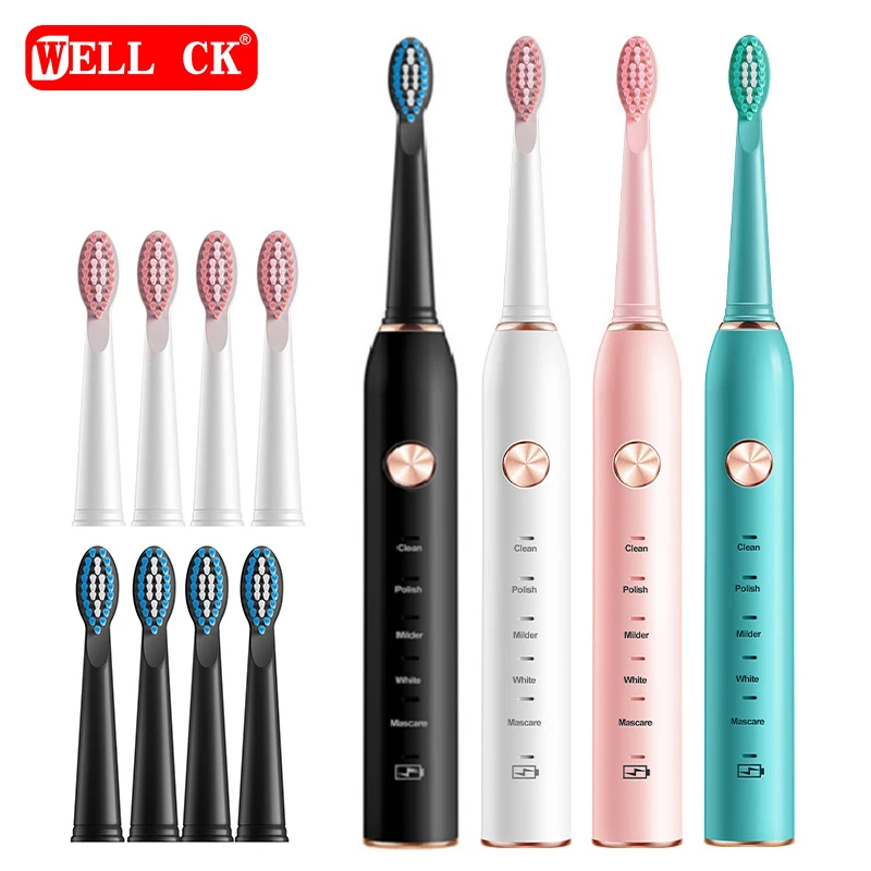 Sonic Electric Toothbrush USB Rechargeable 5 Modes Ultrasonic Automatic Brush Timer Waterproof Dental Brush Teeth Whitening seago sonic electric toothbrush whitning dimaon cleaning automatic smarter timer toothbrush fit for sensitive teeth massager