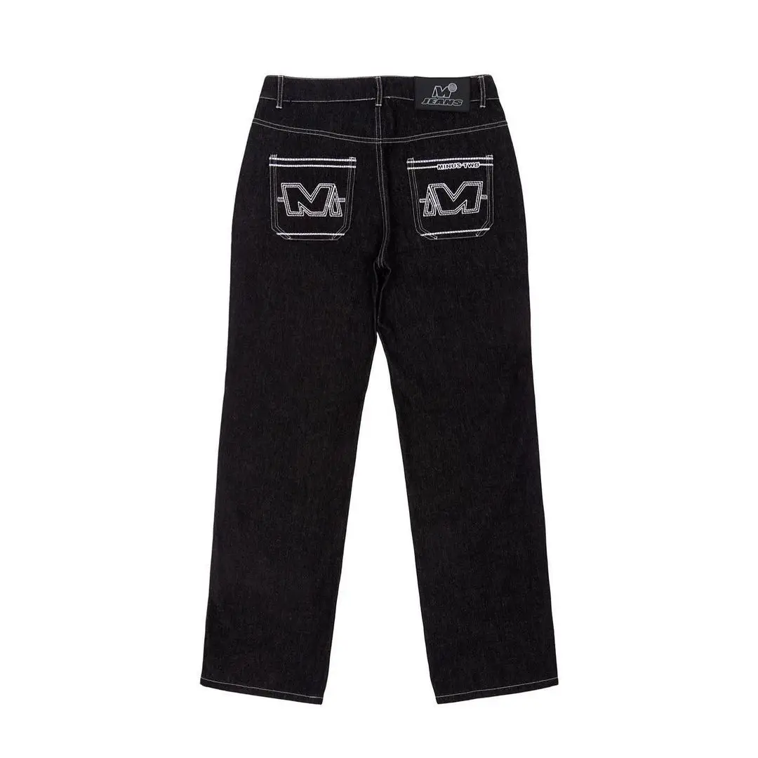 Jeans Masculinos Cyber Y2k Homens Moda Moda Negra Streetwear Letra De Hip  Hop Estrela De Calça Jeans Baixa Calça Jeans Alt Alt Alt Calças De Jeans  Z0225 De $118,15