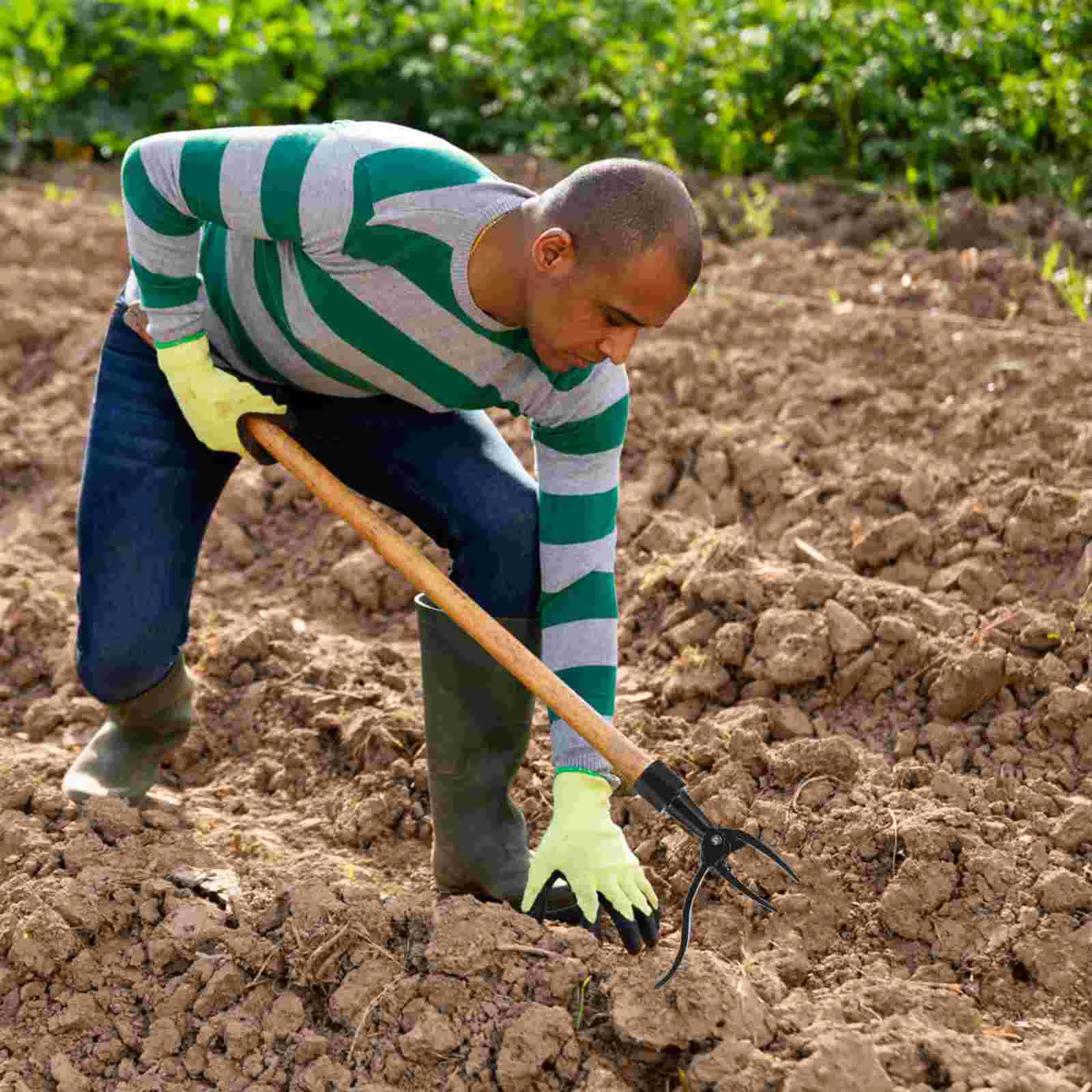 1PC Portable Weeder Weeding Fork Household Garden Tool Weed Extractor Lawn Care Dandelion Puller Burdock Remover Thistle Picker
