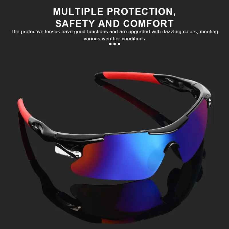 RIDERACE Sports Men Sunglasses Road Bicycle Glasses Mountain