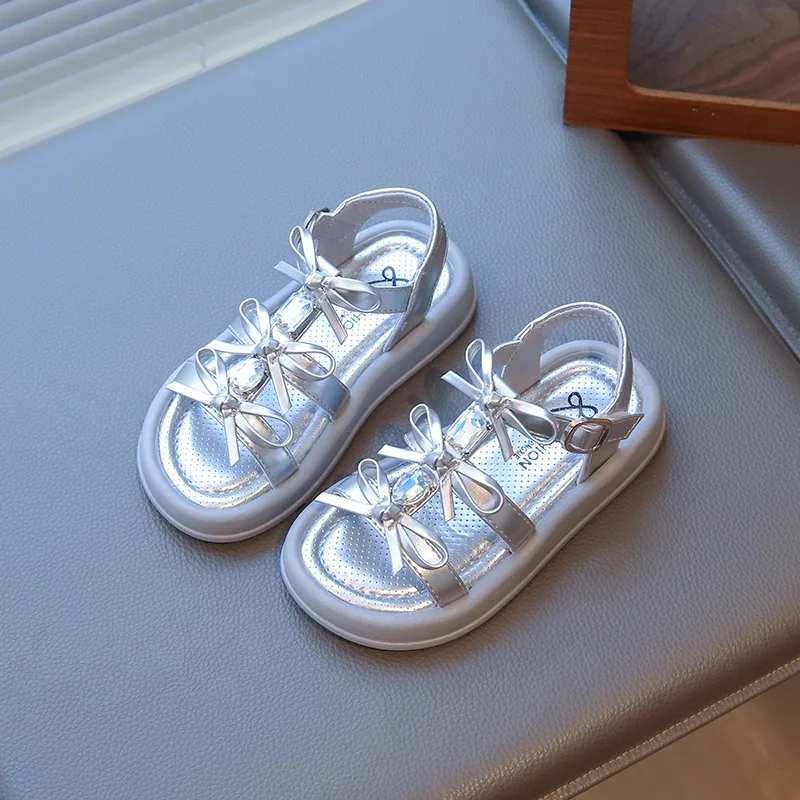 high-quality Summer Comfortable Kids Sandals for Boys Girls Children Girl Beach Shoes flat bow Sandals School Shoes Kids