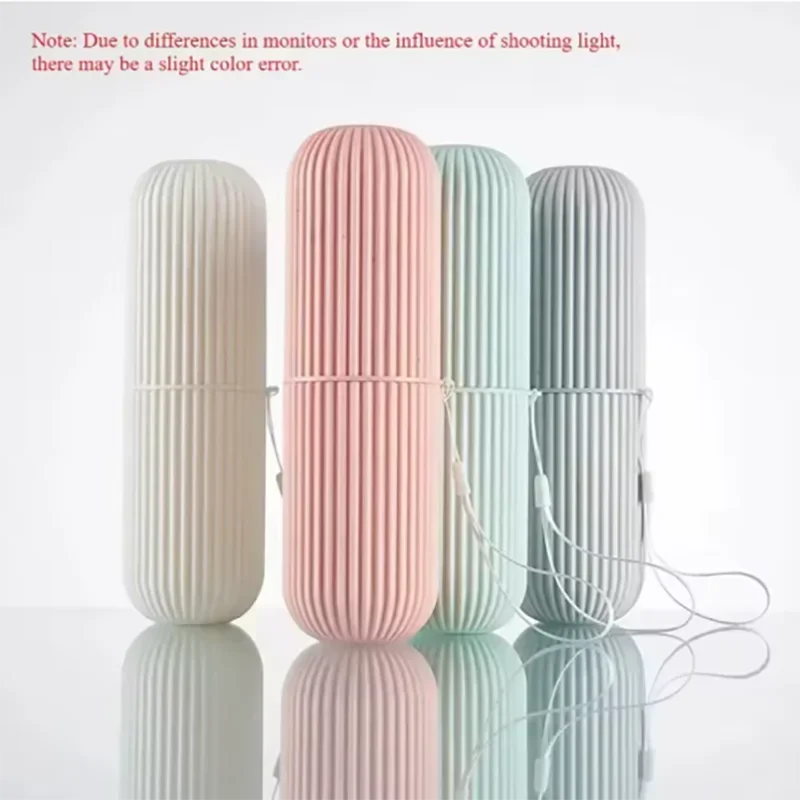 1pc Portable Toothbrush Cup Bathroom Toothpaste Holder Storage Case Box Organizer Travel Toiletries Storage Cup New Creative