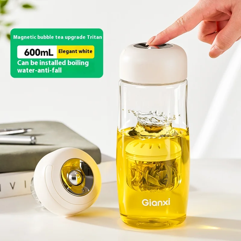 Gianxi كوب شاي مرن مغناطيسي تريتان كوب ماء بسعة كب...