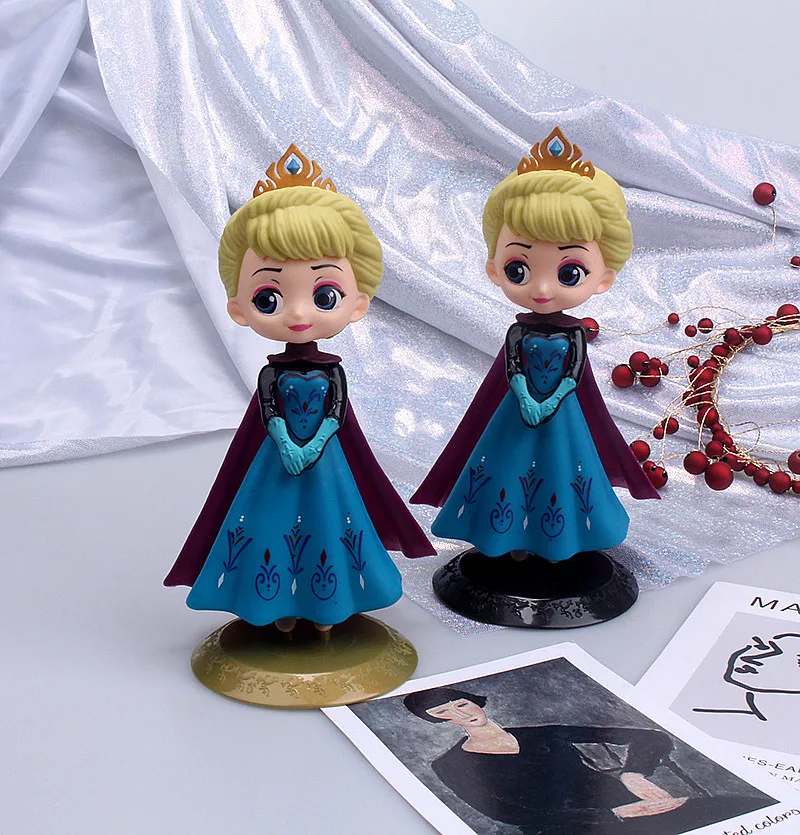 Disney Frozen Elsa Anna Olaf Cake Decoration Ornaments Frozen Elsa Figurine Giocattoli Di Compleanno Per Ragazze