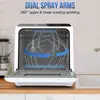 Compact Portable Dishwasher 5L Tank 6 Programs Anti Leakage Dual Dry Function 3