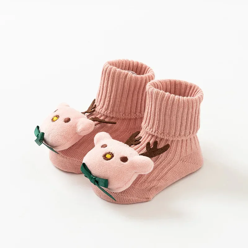 Winter Baby Warm Cute Cartoon Doll Socks Spring Autumn Non-slip Floor Socks for 0-24 Months Newborn Toddler Socks baby clothes