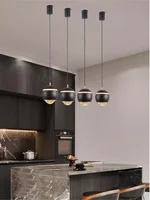 Lustre suspendu moderne pour chambre à coucher, petit lit, ascenseur de lumière, minimaliste avancé, chambre principale, bar, simple, luxe, créatif 6