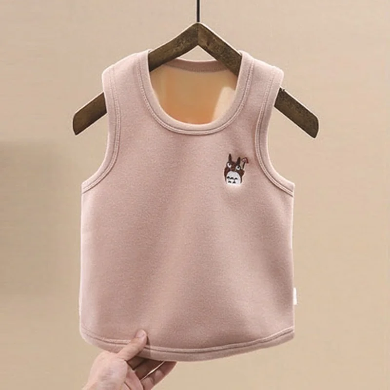 겨울 열 소년 조끼 몰려 들고   모직 양복 조끼 소녀 탑 따뜻한 양털 재킷 Chidren 아동복