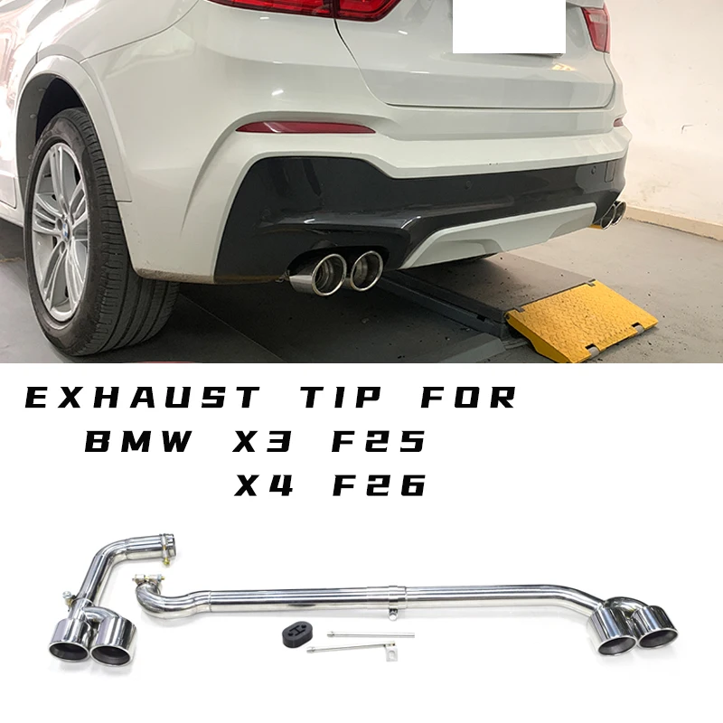 304StainlessSteelCarExhaustTipForBMWF25X3F26X420112016