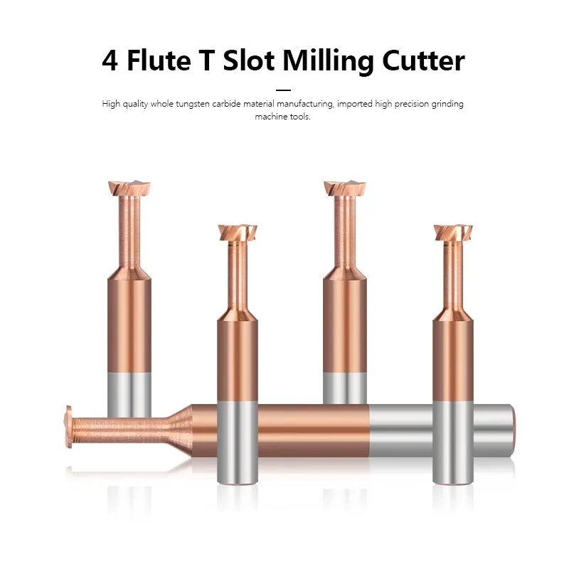 XCAN T Slot Fräsen Cutter 4 Flöte TiCN Beschichtete Hartmetall-schaftfräser für Holz Metallbearbeitung Werkzeug CNC Maschine Router Bit fräsen Werkzeug – Detail 4