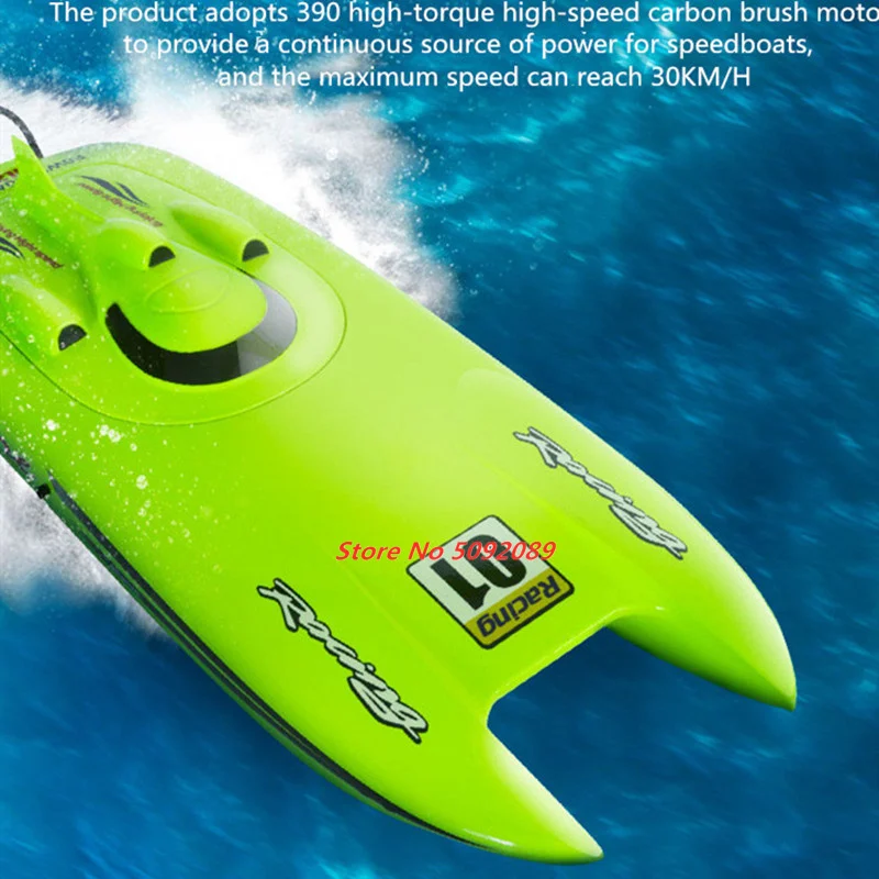 53CM Large 40KM/h High Speed Remote Control RC Racing Boat 150M 2 way Navigation Waterproof Dual Body Electric RC Speedboat Toy 3
