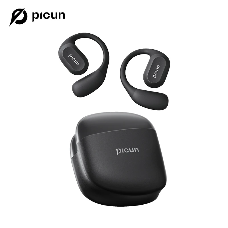 

Беспроводные наушники Picun H1 рельефные наушники Bluetooth 5,3, наушники воздушной проводимости с микрофоном, 3D пространственное аудио, спортивные наушники с ушным крючком