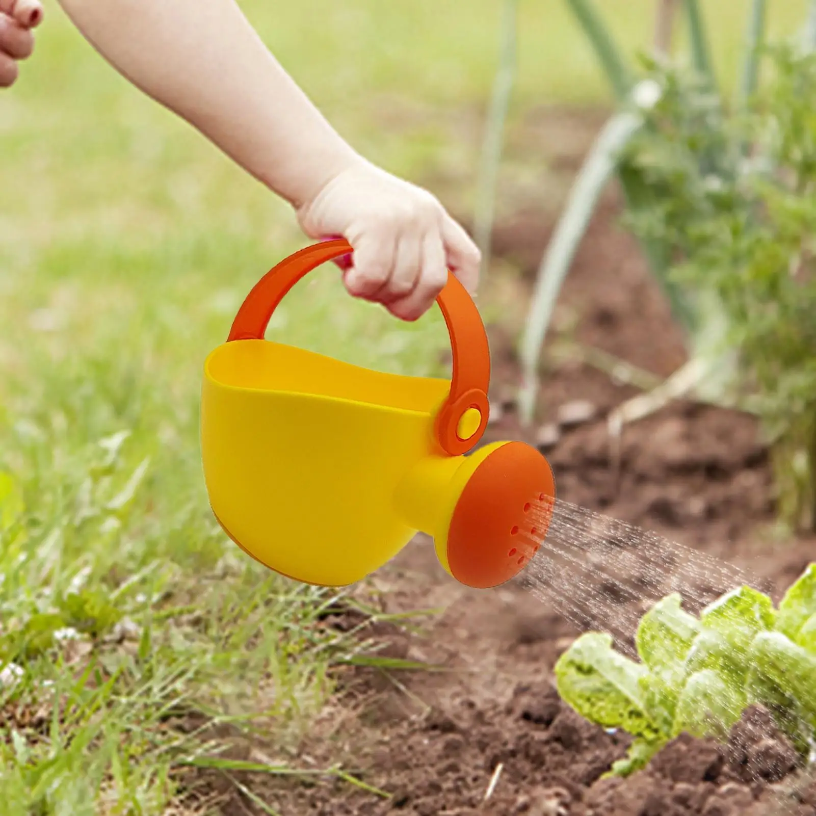 1pc mini Baby Bath Toy Colorful Plastic Watering Can Watering Pot Beach Toy Play Sand Shower Bath Toy For Children Kids Gift