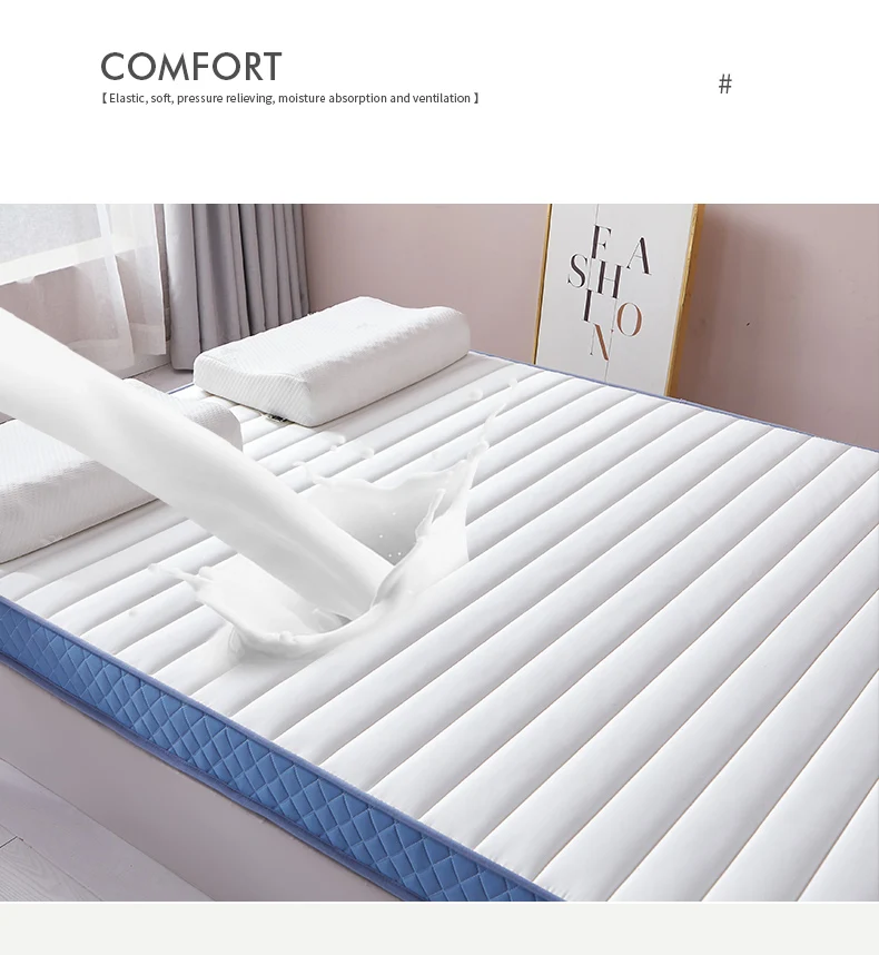 Description Picture 6 of itemLatex mattress soft cushion thickened household double bed tatami mat mat collapsible bed mattress student dormitory