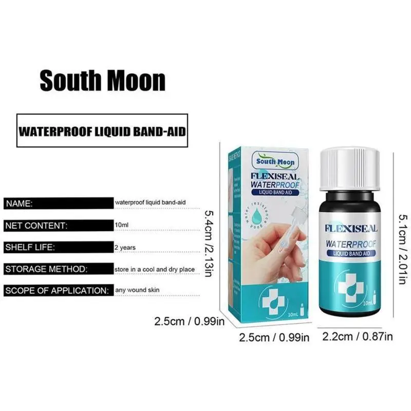 Waterproof First Aid Liquid Bandage 10ml For Wounds Healing Gel Patch Hemostasis Plaster