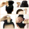 Women Hair Wax Stick Set with Slick Back Brushes Gel Pomade for Kids Little Girls Toddler Flyaway Hair Wig Styling Accessories 3