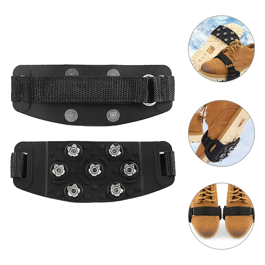 

Crampon Shoe Covers Non Slip Mountaineering Boots Spikes Outdoor Supplies Steel Nail Climbing Ice Grippers Snow Shoes Hiking