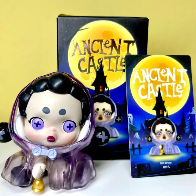 SkullPanda Blind Box Ancient Castle Halloween Blind Box Blood Jazz Blood Rose Handmade Kawaii Toy Figure Kids Gift Mystery Box 6