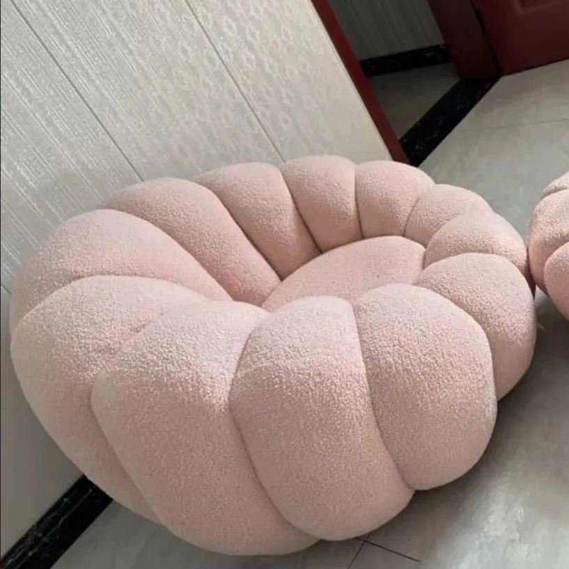 Pink lamb wool