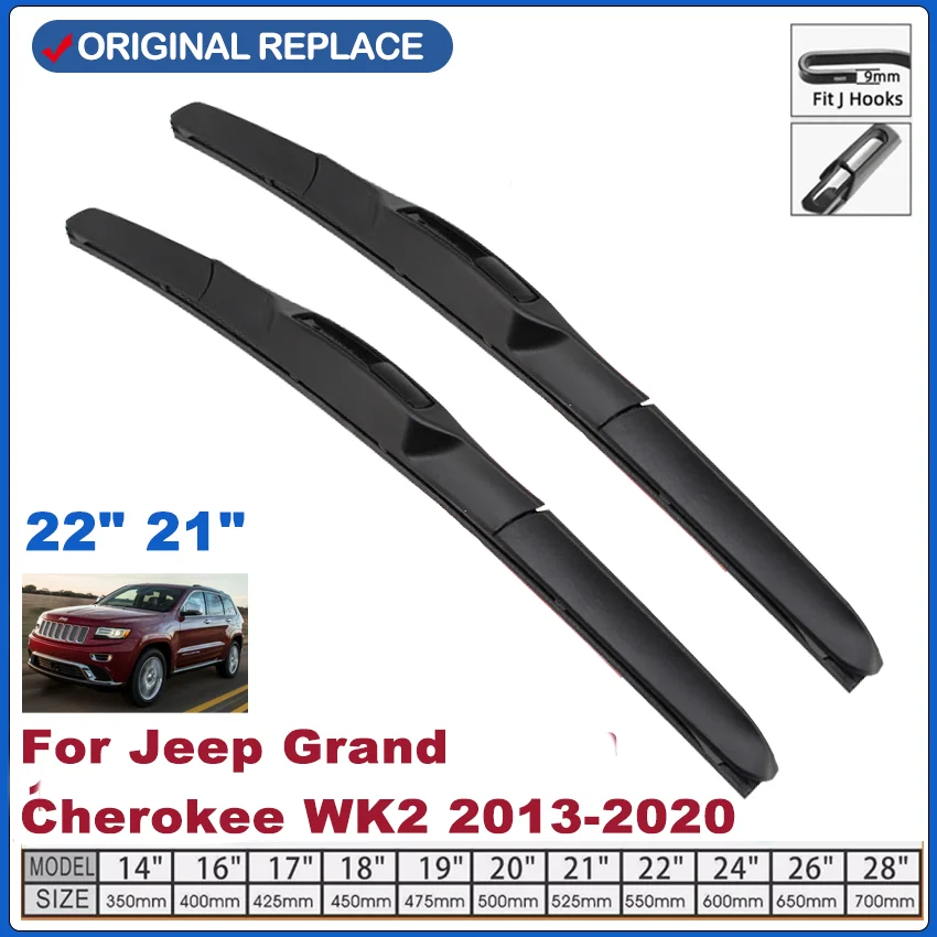 Per Jeep Grand Cherokee ZG 1996-1999 1997 1998 Tergicristallo Spazzole tergicristallo anteriori Parabrezza Spazzola per finestra 20 + 20  34