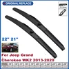 For Jeep Grand Cherokee WK2 2013-2020 Car Front Wiper Blades Soft Rubber Windscreen Wipers Auto Windshield 22"+21" Wiper 1