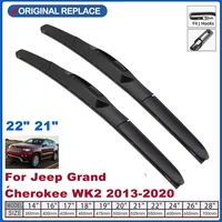 For Jeep Grand Cherokee WK2 2013-2020 Car Front Wiper Blades Soft Rubber Windscreen Wipers Auto Windshield 22"+21" Wiper 1