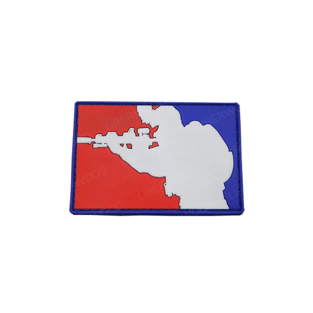 thumbnail image 1 of Parche de goma de PVC 3D para pistolas, rifles, armas AK47, balas, Airsoft, gancho, cierre, insignia, combate, para mochilas, chaquetas, ropa y bolsos, 1 of 5